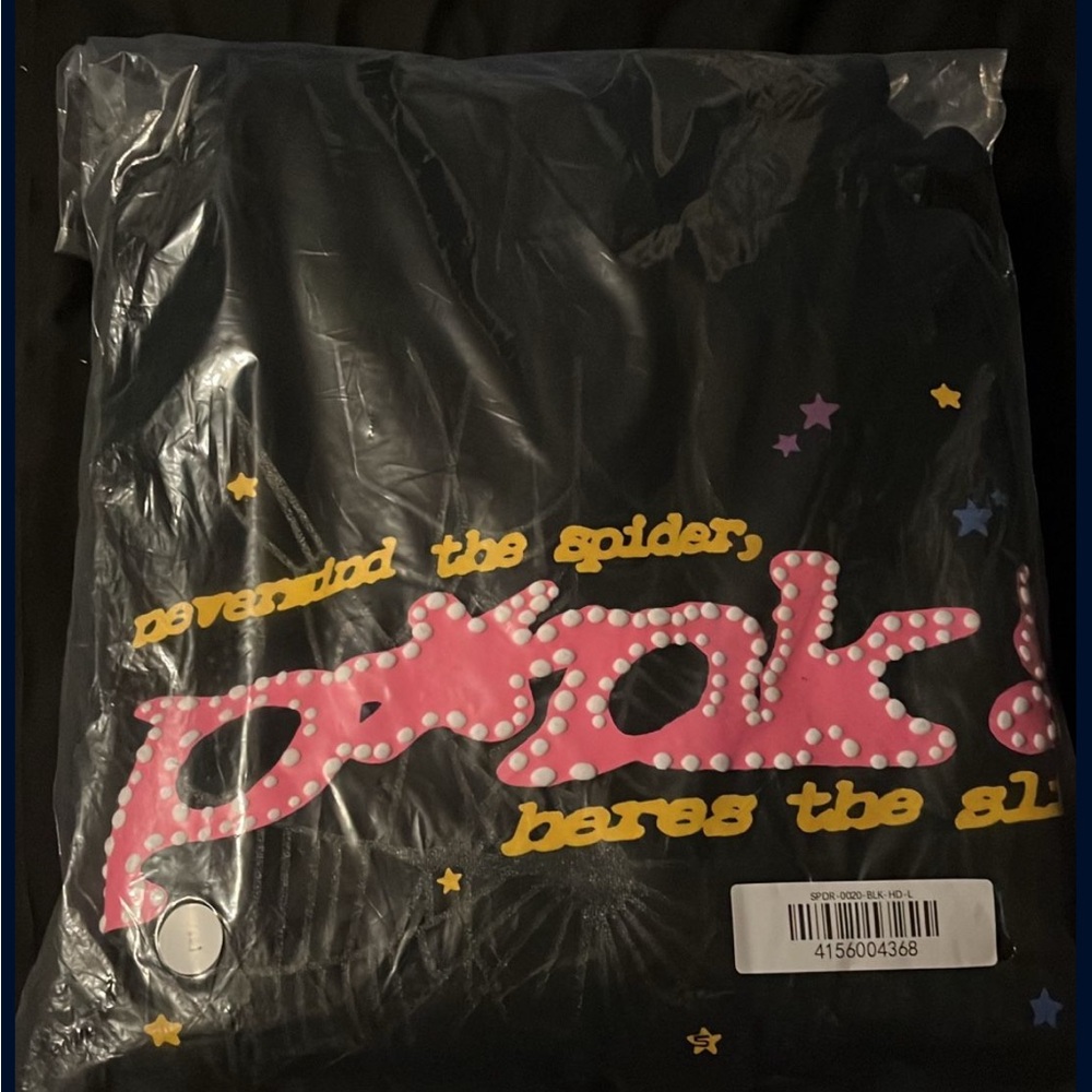 Spider Hoodie Black